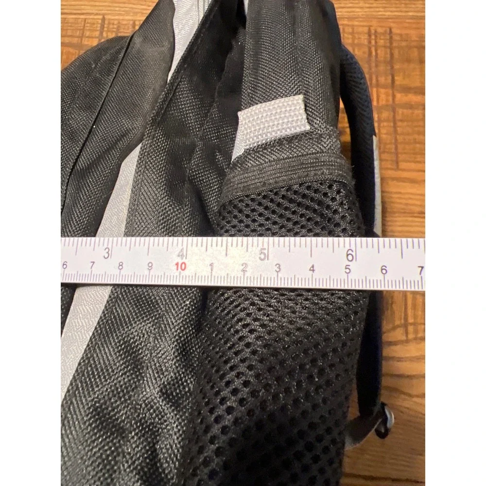 J World New York Black Grey Backpack Laptop Bag School Travel Work Student Urban